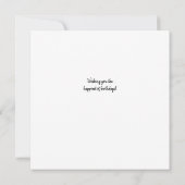 Bloomroze roze rozenbloem - Birthday Greeting Kaart (Achterkant)