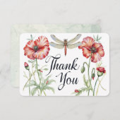 Blooms and Wings: Een Waterverf Bedankkaart