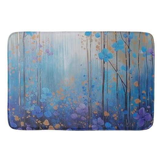 Blooms & Bliss: Waterverf Droomdouche Badmat (Voorkant)