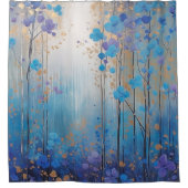 Blooms & Bliss: Waterverf Droomdouchegordijn Douchegordijn (Voorkant)