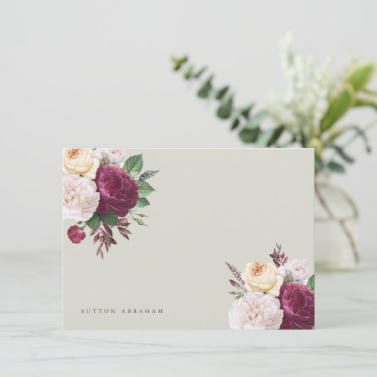  blooms bloemenplatte notitiekaart (Staand voorkant)