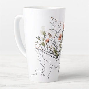 Blooms Book Botanische Lijnkunst Latte Mok