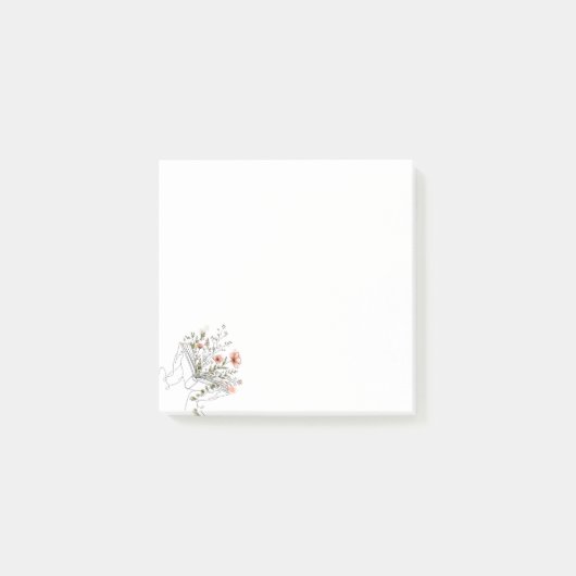 Blooms Book Botanische Lijnkunst Post-it® Notes (Voorkant)