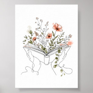 Blooms Book Botanische Lijnkunst Posters