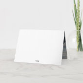 blooms floral bruiloft foto bedankt kaart (Achterkant)