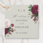  Blooms Floral Wedding Bedankjes Labels (Voorkant)