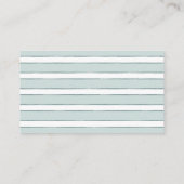  Blooms Floral Wedding Place Card - Blauwgroen Informatiekaartje (Achterkant)