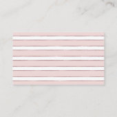  Blooms Floral Wedding Place Card - Roze Informatiekaartje (Achterkant)