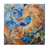 "Blooms in Bloom: Floral Elegance Tegel" Tegeltje (Voorkant)