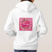 "Blooms in Vogue: een bloemensymfonie voor vrouwen Hoodie (Achterkant)