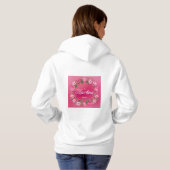 "Blooms in Vogue: een bloemensymfonie voor vrouwen Hoodie (Achterkant volledig)