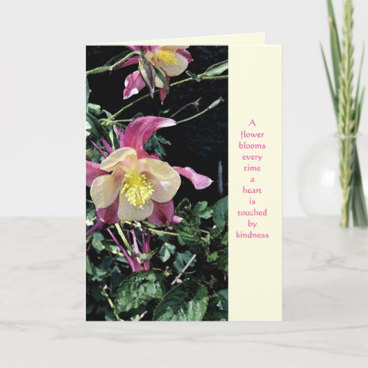 Blooms Kindness Hartelijk dank Bedankkaart (Voorkant)
