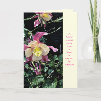 Blooms Kindness Hartelijk dank Bedankkaart