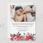 Blooms merry Christmas bloemenfamilie 5 foto's Feestdagenkaart (Achterkant)