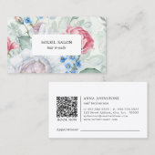 Blooms Nail Salon QR Code | benoeming Visitekaartje (Voorkant / Achterkant)