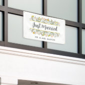 Blooms net getrouwd auto banner (Buitenkant Gebouw)