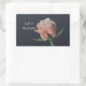 "Blooms of Beauty: Een roos geïnspireerd ontwerp " Rechthoekige Sticker (Tas)