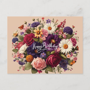 Blooms of Celebration Verjaardag Briefkaart