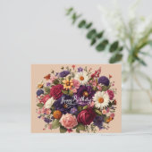 Blooms of Celebration Verjaardag Briefkaart (Staand voorkant)