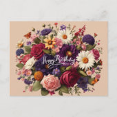 Blooms of Celebration Verjaardag Briefkaart (Voorkant)