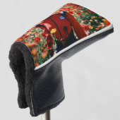 "Blooms on the Fairway: Floral Golf Head Hoesje" " Golfheadcover (3/4 voorkant)