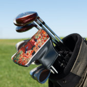 "Blooms on the Fairway: Floral Golf Head Hoesje" " Golfheadcover (Insitu)