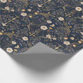  Blooms: Retro Botanisch Verpakkingsdocument Cadeaupapier (Hoek)