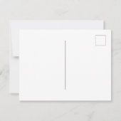 Blooms: Retro Kerstuitnodiging Kaart (Achterkant)