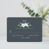  Blooms RSVP-kaart RSVP Kaartje (Staand voorkant)
