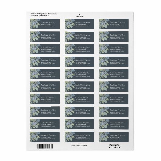  Blooms  Tuin Bruiloft Labels (Full Sheet)