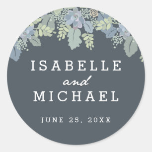  Blooms  Tuin Huwelijkszegels Ronde Sticker