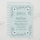 Blooms - Uitnodiging tot het aangaan van een huwe (Voorkant / Achterkant)