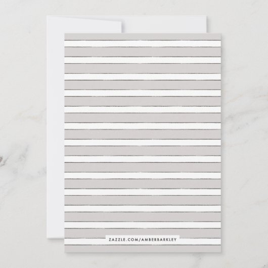  Blooms - uitnodiging voor een huwelijk - grijs (Achterkant)