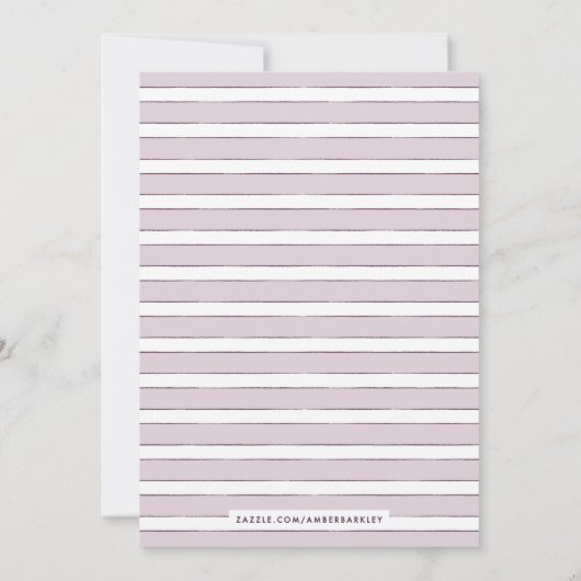  Blooms - uitnodiging voor een huwelijk met Paars (Achterkant)