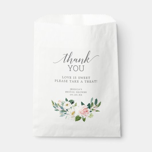 Blooms Vrijgezellenfeest Favor Bag Love is Sweet Bedankzakje (Voorkant)