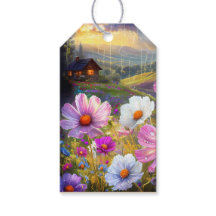 Blooms & Wishes: Artistic Display Cadeau Labels