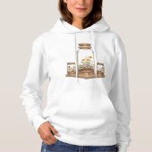 Bloomscape in flessen hoodie (Voorkant)