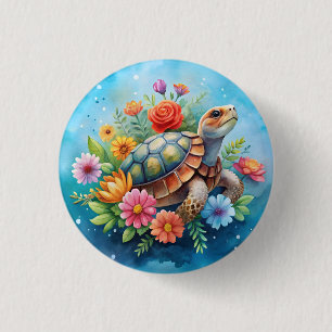 Bloomschildpad Ronde Button 3,2 Cm