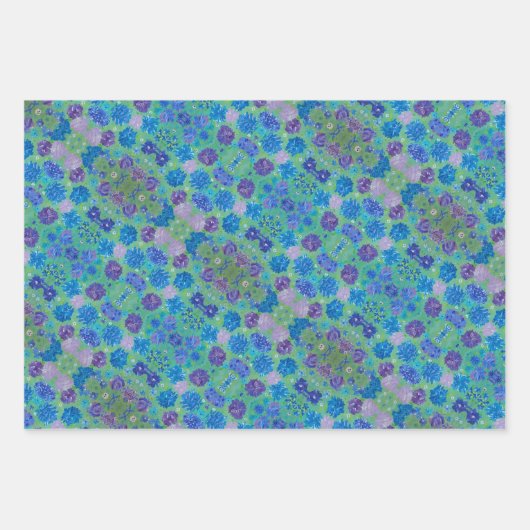 Bloomstruck Bloemen Wrapping Papier Inpakpapier Vel (Voorkant 3)