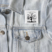 Bloomstructuur Vierkante Button 5,1 Cm (In situ)