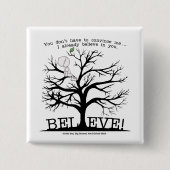 Bloomstructuur Vierkante Button 5,1 Cm (Voorkant)