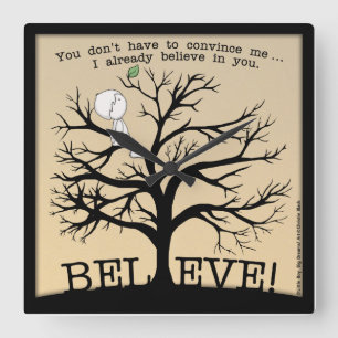 Bloomstructuur Vierkante Klok