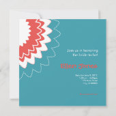 Bloomventilator - blauw en koraal kaart (Achterkant)