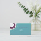 Bloomventilator - Paars, Blauwgroen, groen Visitekaartje (Staand voorkant)