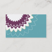 Bloomventilator - Paars, Blauwgroen, groen Visitekaartje (Achterkant)