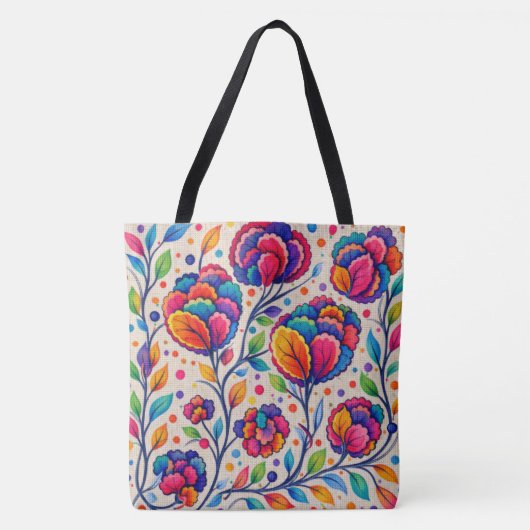 Bloomwave Tapijt Tote Bag (Voorkant)