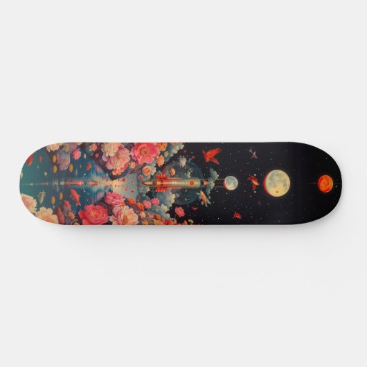 Bloomy ruimte skateboard (Horizontaal)