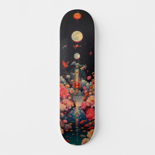 Bloomy ruimte skateboard (Voorkant)