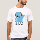 Blooo Funny Blue Ghost Pun T-shirt (Voorkant)