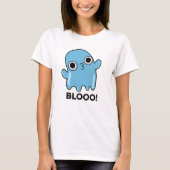 Blooo Funny Blue Ghost Pun T-shirt (Voorkant)